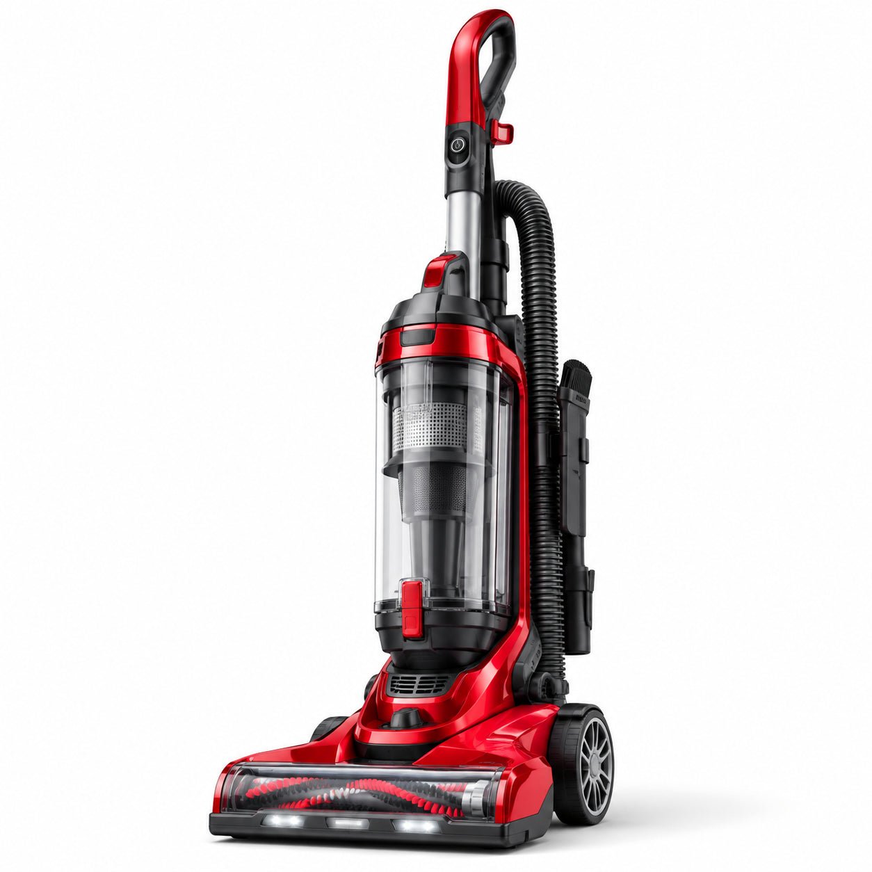 Upright Vacuum for Pet Hair – 12 Amp Motor, Tangle-Free Brush Roll, HEPA Filtration, Red